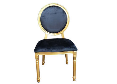 China Hotel Louis Chair Wedding Furniture Rental With Round Back , Customized Cushion Design supplier