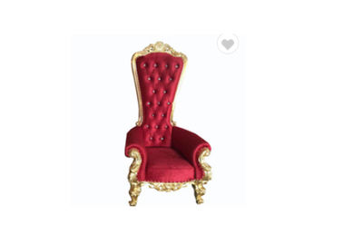 China Luxury High Back Wedding Furniture Rental Decorative Throne Chairs / Royal Princess Chair supplier