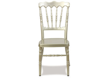 China Event Used Aluminum Gold Chiavari Chair Rental For Banquet , 40X45X93cm supplier