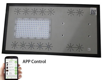 China IP65 All In One Solar Street Light With Blue Strip , Smart Mobile Phone App Control supplier