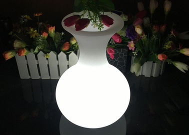 China Rechargeable Lighting Vase LED Flower Pots For Table Service , 16 Colors Changing supplier