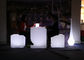 Outdoor Colors Changing LED Cube Light Chair Rechargeable For Hotel / Pub / KTV supplier