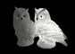 Cute Mini Pure / Warm White Owl LED Night Light Soft PVC Material For Party Gift supplier