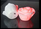 White Plastic Rose Shaped Led Night Light With Water Action Or Button Off / On supplier