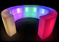 Round Commercial Led Bar Counter Built In Storage Designed For Outdoor Party supplier