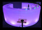 Round Commercial Led Bar Counter Built In Storage Designed For Outdoor Party supplier