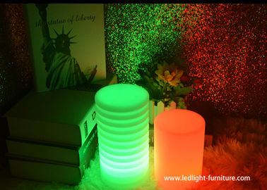 Classic Creative Indoor LED Decorative Table Lamps Cylinder Shaped With USB Charger supplier