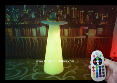 Colorful Glow Bar Table 110 Cm Height  , Remote Control Illuminated Outdoor Furniture  supplier