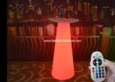 Colorful Glow Bar Table 110 Cm Height  , Remote Control Illuminated Outdoor Furniture  supplier