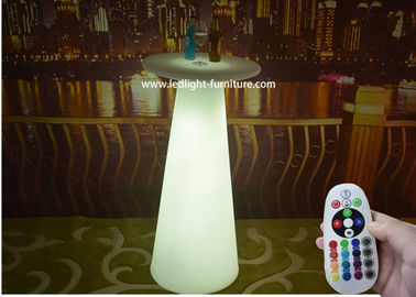 Colorful Glow Bar Table 110 Cm Height  , Remote Control Illuminated Outdoor Furniture  supplier