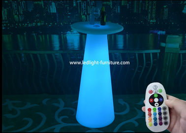 Colorful Glow Bar Table 110 Cm Height  , Remote Control Illuminated Outdoor Furniture  supplier