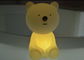 Cordless Lovable LED Glow Bear Night Light / Childrens Night Light Table Lamps supplier