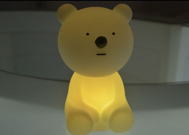 Cordless Lovable LED Glow Bear Night Light / Childrens Night Light Table Lamps supplier