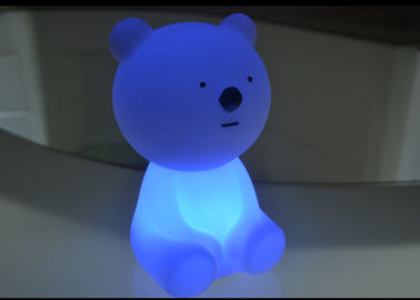 Cordless Lovable LED Glow Bear Night Light / Childrens Night Light Table Lamps supplier