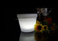 Colorful Mini RGB Plastic LED Flower Pots For Table / Garden Decoration supplier