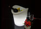 Portable 5l Plastic LED Champagne Ice Bucket With Rechargeable Battery Power supplier