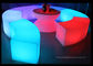 Wireless LED Light Furniture Outdoor Round Shaped LED Lighting Bench Chair Set supplier