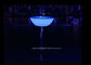 Folding Lighting Up LED Cocktail Table / Interactive LED Coffee Table With Glass Top supplier