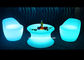 Illuminated Furniture Type LED Coffee Table Set With Rechargeable RGB Light supplier