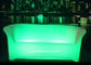 Big RGB Glow Light Up Sofa With Double Seat KTV Modern Style Furniture supplier