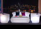 Night Club Plastic LED Light Furniture Glow Sofa With RGB Colors Changing supplier