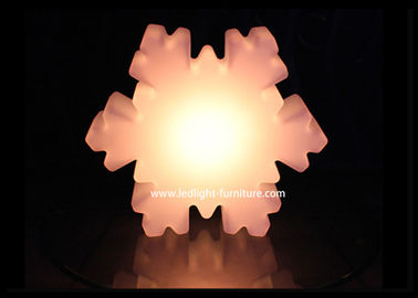 Rechargeable Outdoor LED Snowflake Christmas Lights , Snowflake Unique Floor Lamps  supplier