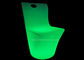 Restaurant LED Bar Chair / Glowing Outdoor Dining Chairs With Portable Handle supplier