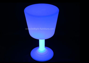 Special Design LED Light Up Side Table Battery Powered With Wine Glass Shape supplier