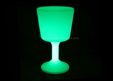 Special Design LED Light Up Side Table Battery Powered With Wine Glass Shape supplier