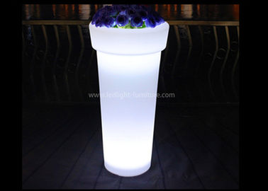 Lightweight Round High Illuminated Flower Pots 16 Colors Rechargeable For Outdoor supplier