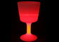 Glass Shaped RGB LED Ice Bucket Party Cooler PE Plastic Material For Night Club supplier