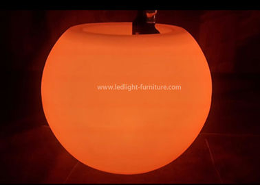 Ball Shaped Led Light Up Coffee Table With Ice Bucket And Wine Bottle Holder supplier