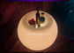 Ball Shaped Led Light Up Coffee Table With Ice Bucket And Wine Bottle Holder supplier