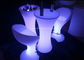 Colors Changing LED Light Furniture , Remote Control LED Bar Stools And Tables supplier