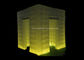 White Oxford Inflatable LED Cube Photo Booth With 16 Colors Changing Lights supplier