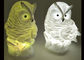 Colors Changing Owl Animal LED Night Light / Led Light Up Toys supplier