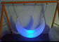Outdoor LED Light Furniture , Mood Shaped Led Swing Light Chair supplier