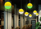 Suspension Led Color Changing Light Ball 30cm Globe Pendant Light supplier