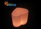Portable Unbreakable LED Bar Chair Heart Shaped Glow Led Lamp Stool for Party Hire supplier