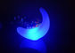 Mini Yellow Lovey Smile Moon LED Night Light  Plastic Material For Kids Gift supplier