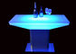 Polyethylene Hookah Night Light Up Furniture Club Table With Colorful LED Light supplier