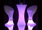 Party Poseur LED Cocktail Table Round Highboy Table Lighting Furniture supplier