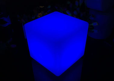 30Cm / 40cm Color Changing LED Cube Stool For Outdoor Garden Decorative supplier