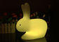 Cute Bunny Shaped LED Night Light , White Rabbit Lamp 16 Colors Changing supplier