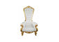 Luxury High Back Wedding Furniture Rental Decorative Throne Chairs / Royal Princess Chair supplier