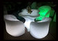 Glowing Garden Furniture Type 4 LED Bar Chair And 1 Table Set Eco Friendly supplier