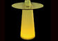 Colors Changing Glass Top LED Cocktail Table High Standing Poseur Bar Club Use supplier