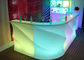 Night Club LED Furniture Light Up Bar Counter With Lithium Ion Battery supplier