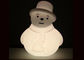 Battery Operated PE White Appearance Colorful Lighting Snowman Xmas Decoration supplier